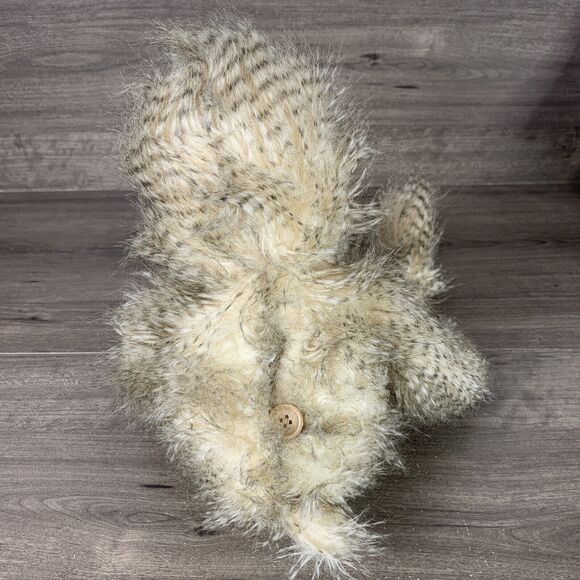Sloth Plush Stuffed Animal Toy Fuzzy Hairy Brown Beige Patterned Paws Marshalls - Picture 3 of 11